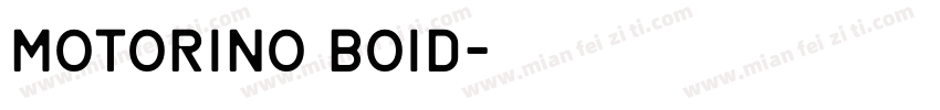 Motorino Boid字体转换